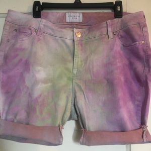 Hand dyed Bermuda Shorts size 14